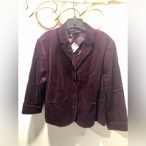 Talbots plum Corduroy Jacket